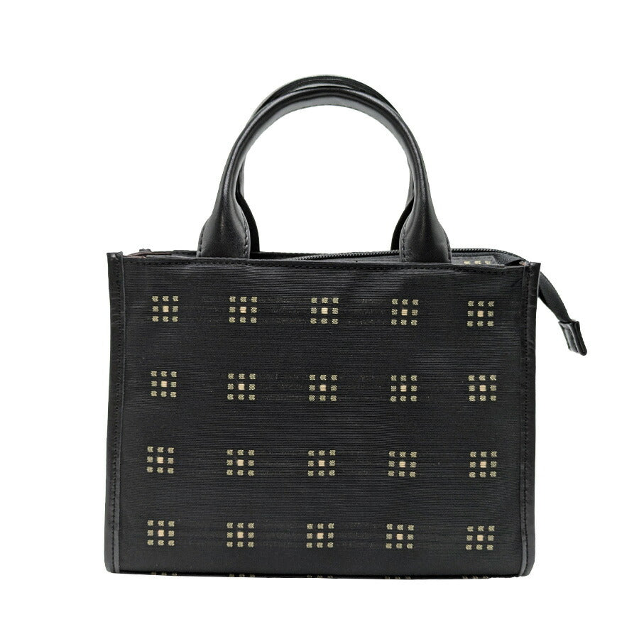 【NATURAL BAG】7130 2WAYハンドバッグ 手持ち レディース かばん 鞄 カバン バッグ ナチュラルバッグ ドットブラック マットブラック/ボルドー ブロンズ シルバー 使いやすい 軽量 日本製 おしゃれ