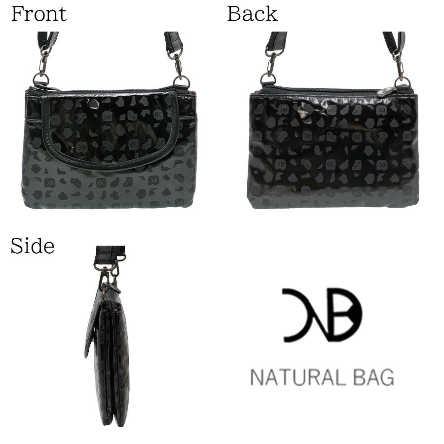 【NATURAL BAG】7132 ミニショルダー 斜め掛け 日本製 シンプル ナチュラルバッグ ブラック マットブラック/ボルドー ブロンズ シルバー マットブラック 使いやすい 普段使い 日常 レディース 母の日 敬老の日 プレゼント ギフト