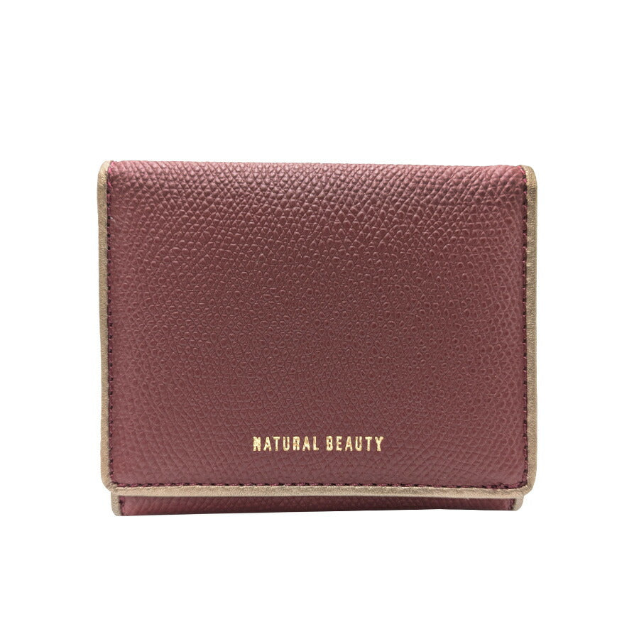 【NATURAL BEAUTY】 70206 折り財布 財布 ウォレット 三つ折り カラバリ 豊富 ブランド 通勤 普段使い 家計 お出かけ バッグ ナチュラルビューティ プレゼント