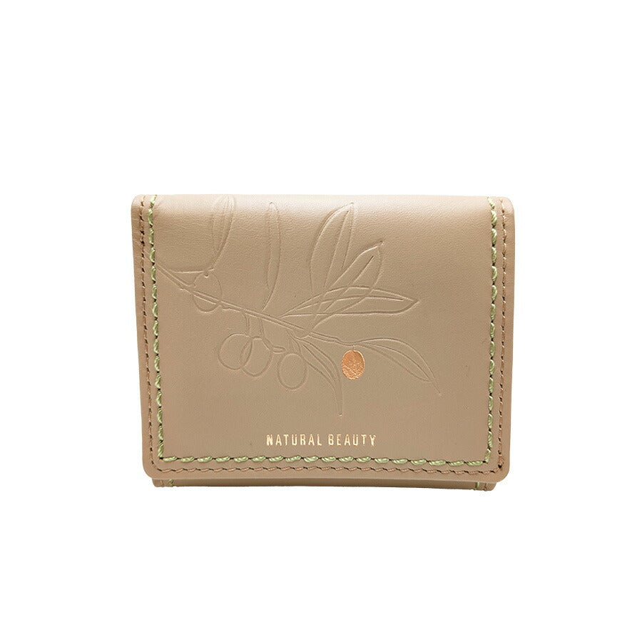 【NATURAL BEAUTY】70230 アテナ 折り財布 レディース ウォレット 財布 サイフ さいふ 牛革 ナチュラルビューティー シンプル チョコ オーク 使いやすい 普段使い おしゃれ ギフト プレゼント
