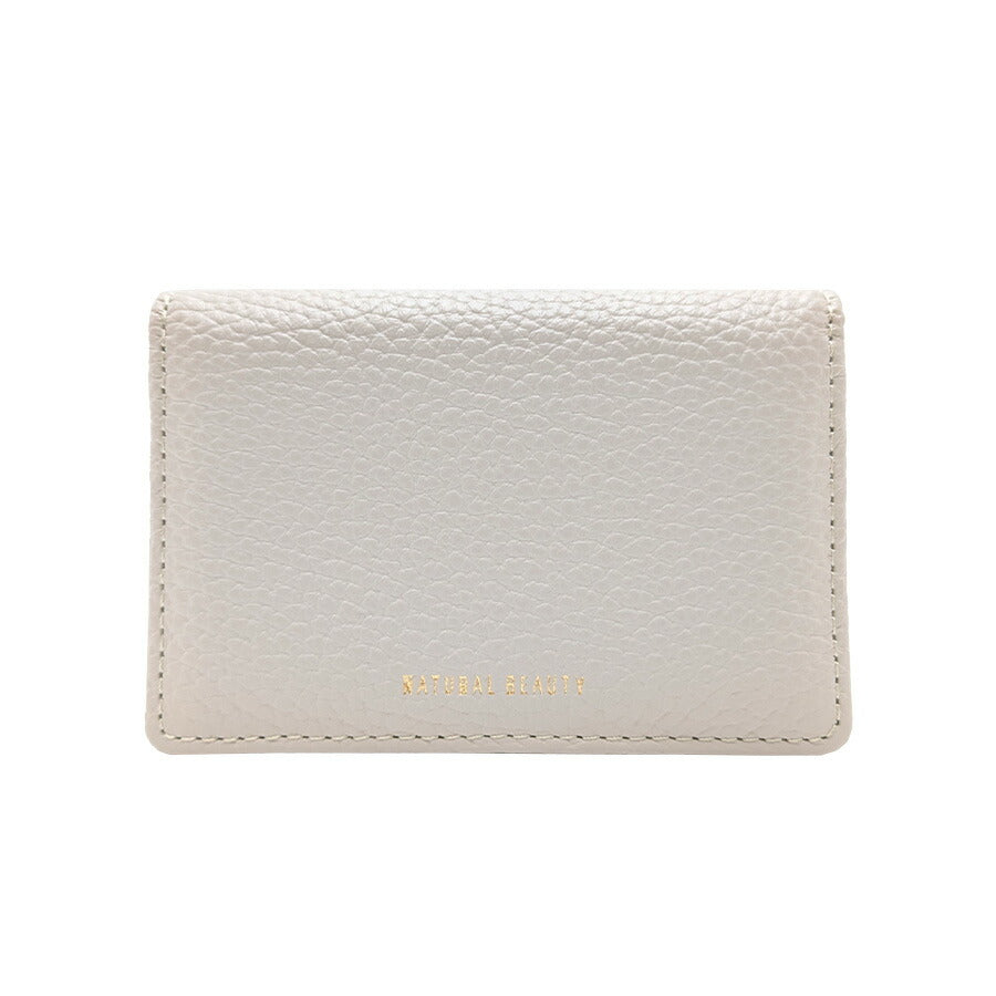 【NATURALBEAUTY】 70236 セレネ 名刺入れ カードケース ウォレット コンパクト かわいい おしゃれ 便利 牛革 レディース プレゼント ギフト ブラック