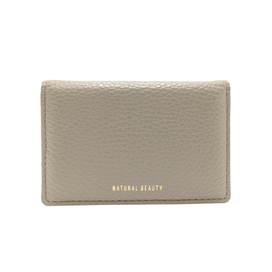 【NATURALBEAUTY】 70236 セレネ 名刺入れ カードケース ウォレット コンパクト かわいい おしゃれ 便利 牛革 レディース プレゼント ギフト ブラック