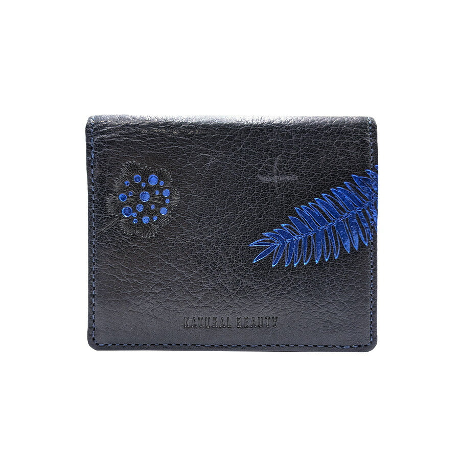 【NATURAL BEAUTY】70271 プリュネル 折り財布 レディース ウォレット 財布 サイフ さいふ 牛革 シンプル ナチュラルビューティー ネイビー カーキ オレンジ オーク 使いやすい 普段使い