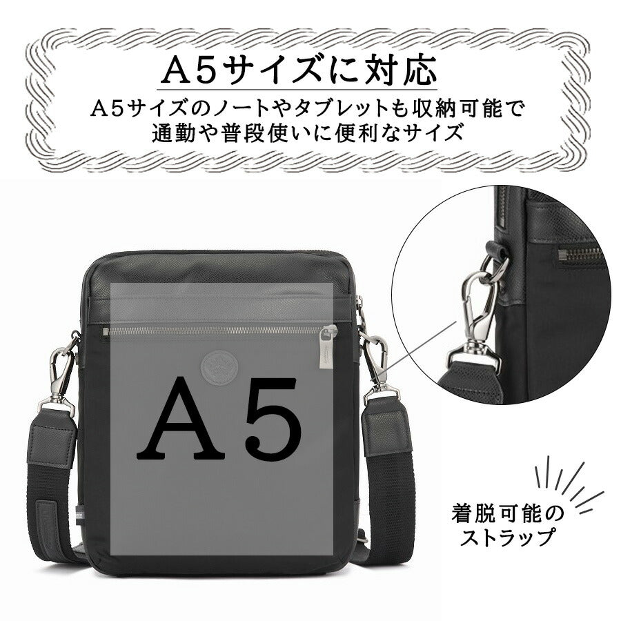 Orobianco 92953 ソロペルテ タテ型ショルダーバッグ 斜め掛け 斜め掛けバッグ 小さめ かばん 普段使い おしゃれ ブランド メンズ プレゼント ギフト ブラック