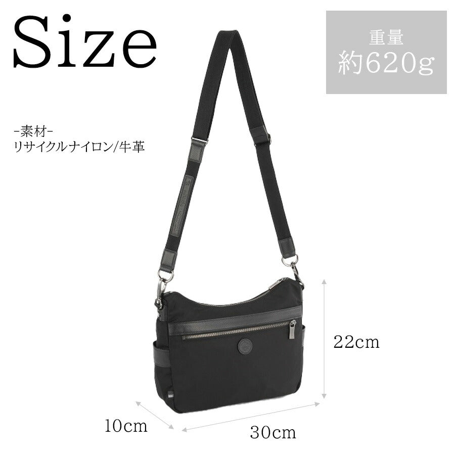 【Orobianco】92954 ソロペルテ ショルダーバッグ 斜め掛け 普段使い 使いやすい 大容量 カジュアル シンプル 牛革 メンズ プレゼント ギフト ブラック