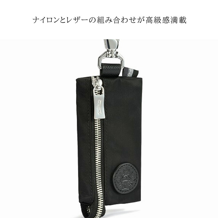 【Orobianco】93023 ソロペルテスモール キーケース キーフック 普段使い 使いやすい カジュアル シンプル 牛革 メンズ プレゼント ギフト ブラック