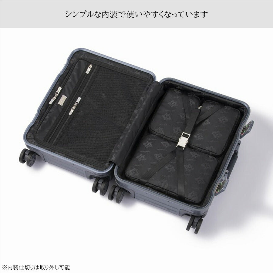 【Orobianco】93142 モヴェンツァ スーツケース 36L 3-5泊 キャリーケース 大容量 出張 旅行 宿泊 ラゲージタグ ユニセックス プレゼント ギフト シルバー