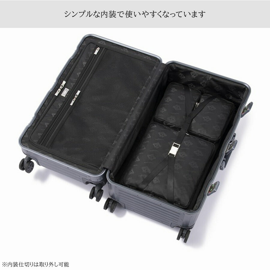 【Orobianco】93144 モヴェンツァ スーツケース 98L 7-10泊 キャリーケース 大容量 出張 旅行 宿泊 ラゲージタグ ユニセックス プレゼント ギフト シルバー