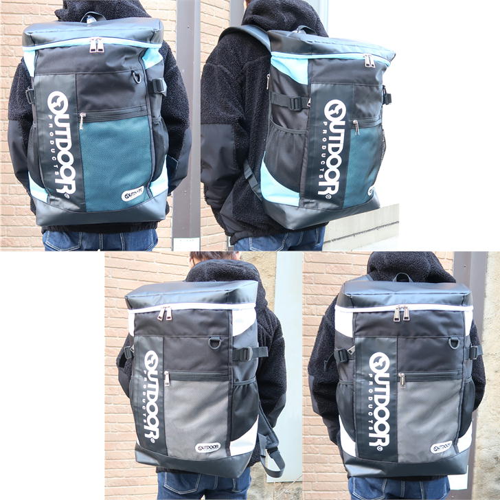 OUTDOOR PRODUCTS アウトドアプロダクツ TORRANCE3SERIES トーランスシリーズ バッグパック ODA015 スクエア リュックサック リュック 30L デイパック スクール 部活 ジム 習い事 学生 シンプル 高校生 中学生 送料無料