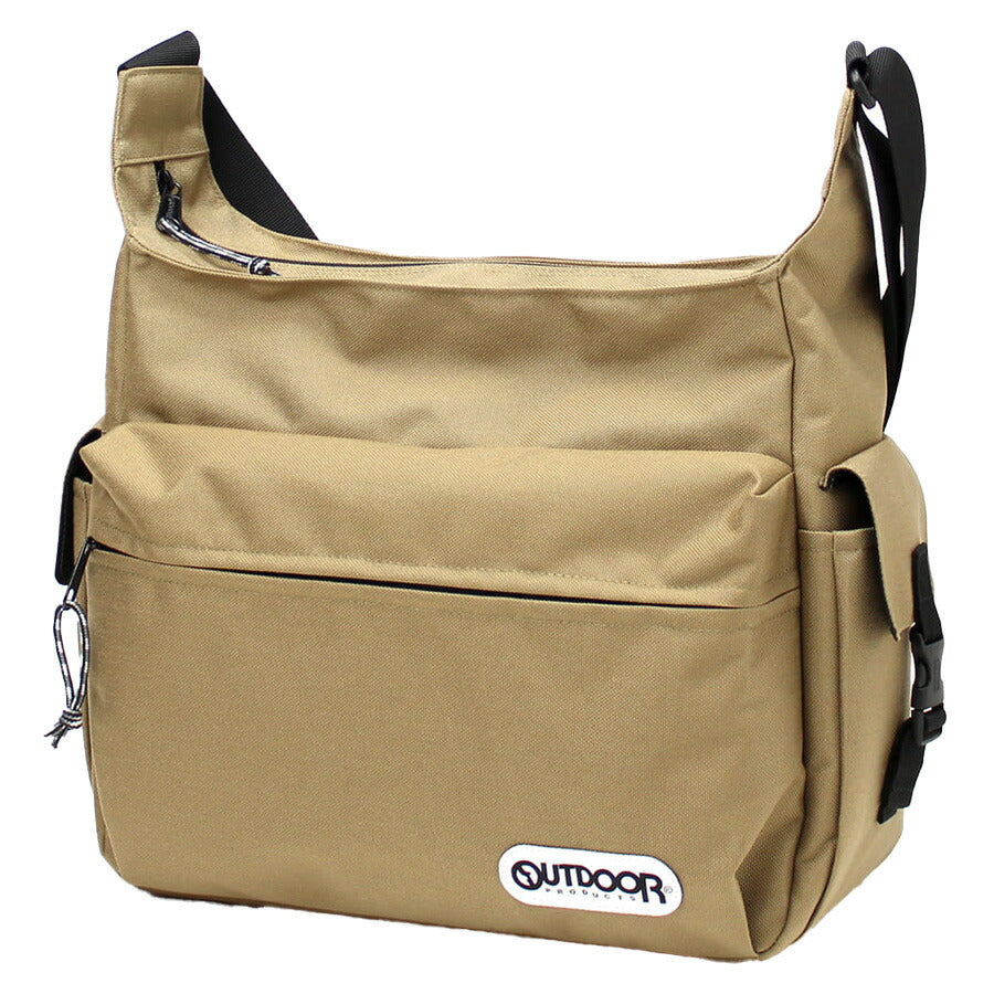 【OUTDOOR PRODUCTS】61512 マザーショルダーバッグ 斜め掛け かばん カバン 鞄 バッグ シンプル アウトドアプロダクツ ブラック グレー ベージュ ワイン ネイビー 使いやすい かわいい おしゃれ 普段使い 大容量 ユニセックス