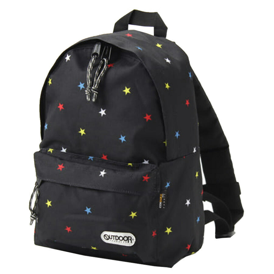 【OUTDOOR PRODUCTS】62314 キッズデイパックS リュック かばん カバン 鞄 バッグ シンプル アウトドアプロダクツ ブラック ライトピンク ラベンダー ロイヤルブルー ドット アビエーション スター 使いやすい かわいい おしゃれ 普段使い