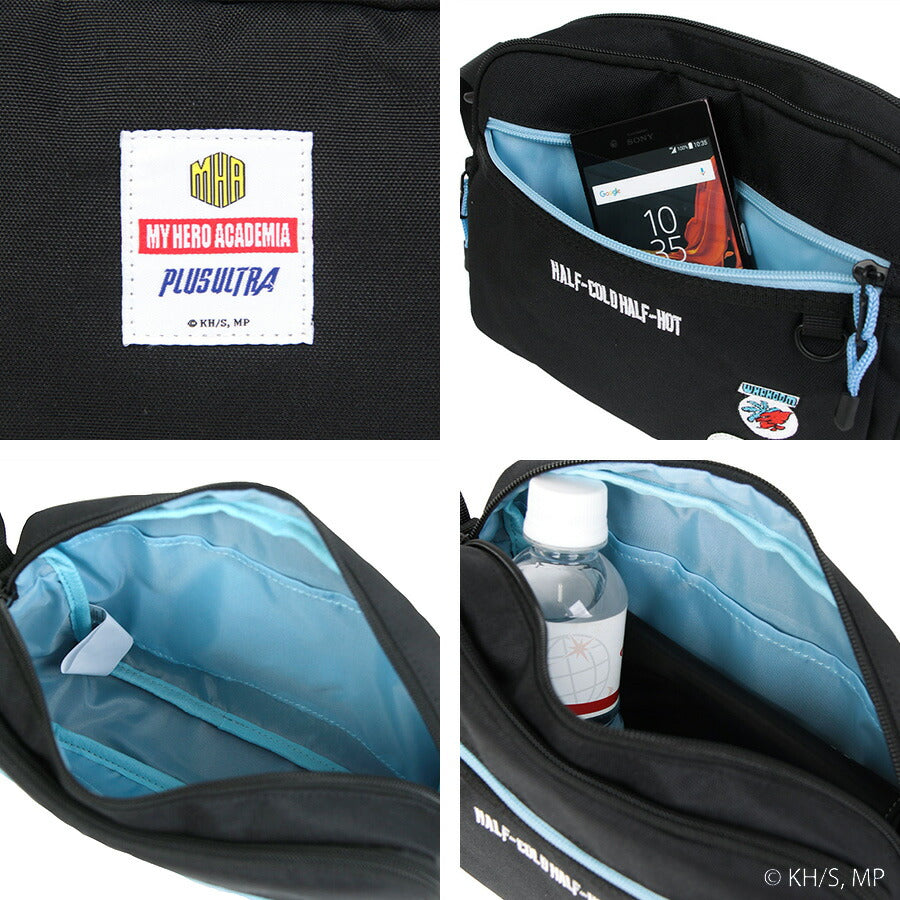 【クリックポスト/時間指定不可】【outdoor products】ha01 僕のヒーローアカデミア 缶バッチ付きショルダー 緑谷出久 爆豪勝己 轟焦凍 死柄木弔 ヒロアカ