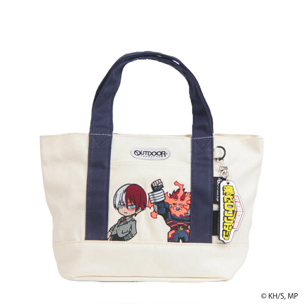 【クリックポスト/時間指定不可】【outdoor products】ha04 僕のヒーローアカデミア キーホルダー付きミニキャラトート 手持ち アニメ ヒロアカ ブラック