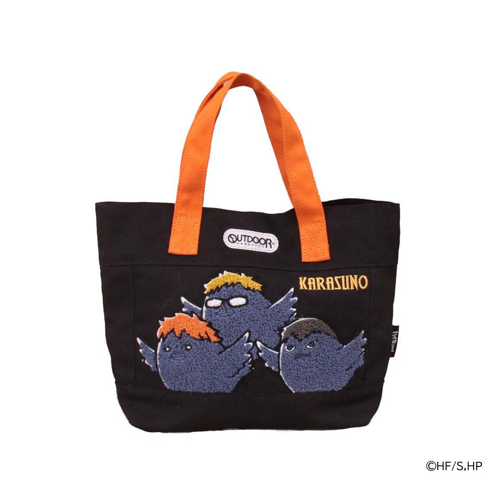 【OUTDOOR PRODUCTS】アウトドアプロダクツ ODHQ10 11 12 ハイキュー!! ミニトート 週刊少年ジャンプ バレー漫画 烏野高校 音駒高校 稲荷崎高校 ブラック グレー キナリ ミニバッグ ランチバッグ コラボ 買い物 お出かけ お揃い アニメ ヲタ活 小さめ プレゼント 誕生日