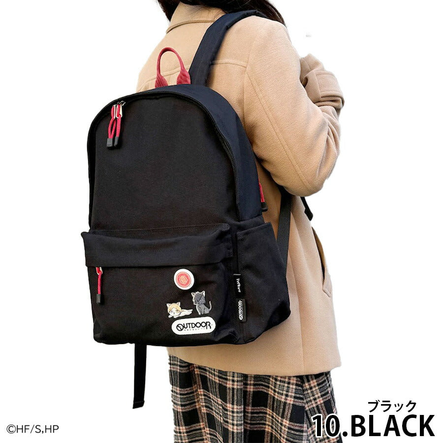 【OUTDOOR PRODUCTS】リュック 大容量 hq08 ハイキュー ODHQ04 リュックサック バックパック キャラクター アニメ ユニセックス ギフト ブラック