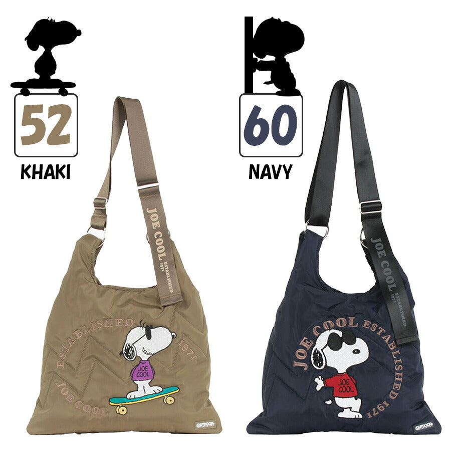 【OUTDOOR PRODUCTS】ODB021 ピーナッツ 2WAYショルダーバッグ レディース かばん 鞄 カバン バッグ アウトドアプロダクツ ブラック ベージュ カーキ ネイビー スヌーピー コラボ 使いやすい 普段使い おしゃれ かわいい
