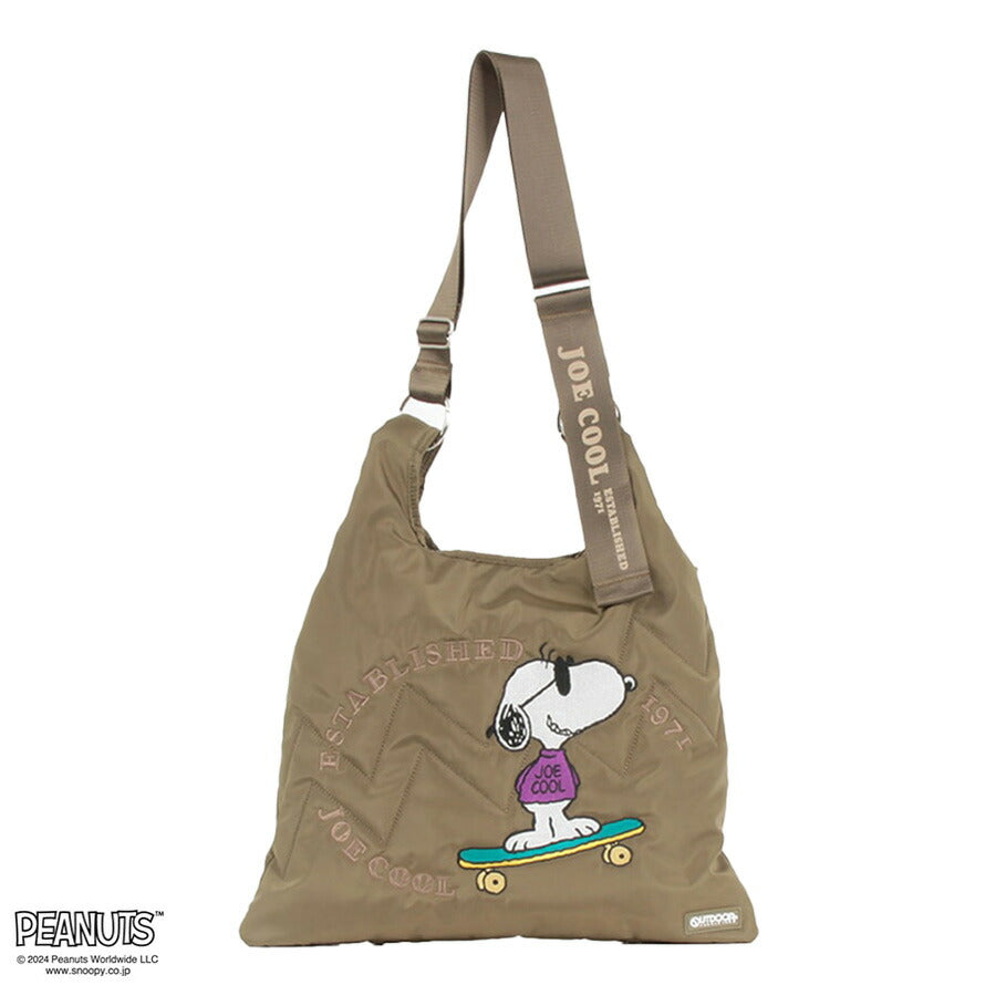 【OUTDOOR PRODUCTS】ODB021 ピーナッツ 2WAYショルダーバッグ レディース かばん 鞄 カバン バッグ アウトドアプロダクツ ブラック ベージュ カーキ ネイビー スヌーピー コラボ 使いやすい 普段使い おしゃれ かわいい
