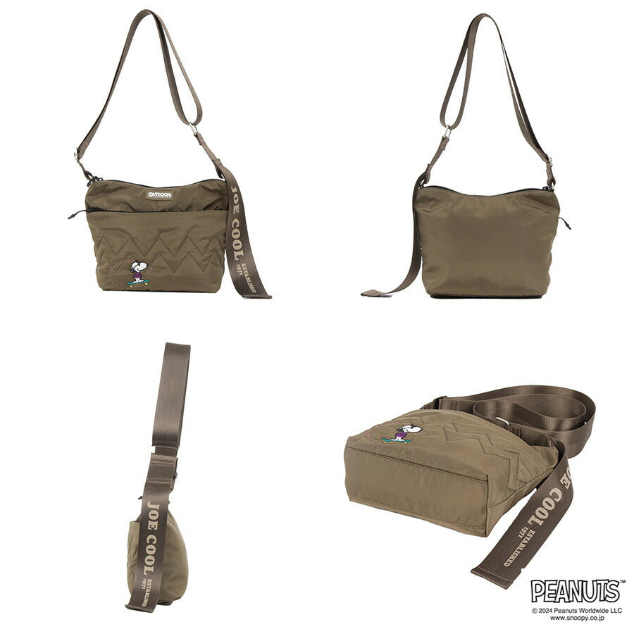 【OUTDOOR PRODUCTS】ODB022 ピーナッツ ミニショルダーバッグ レディース かばん 鞄 カバン バッグ アウトドアプロダクツ ブラック ベージュ カーキ ネイビー スヌーピー コラボ 使いやすい 普段使い おしゃれ かわいい