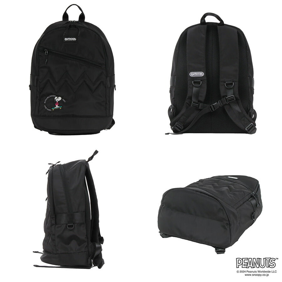 【OUTDOOR PRODUCTS】ODB023 ピーナッツ リュック レディース かばん 鞄 カバン バッグ アウトドアプロダクツ ブラック ベージュ カーキ ネイビー スヌーピー コラボ 使いやすい 普段使い おしゃれ かわいい