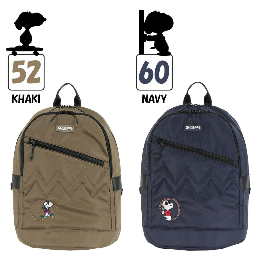 【OUTDOOR PRODUCTS】ODB023 ピーナッツ リュック レディース かばん 鞄 カバン バッグ アウトドアプロダクツ ブラック ベージュ カーキ ネイビー スヌーピー コラボ 使いやすい 普段使い おしゃれ かわいい