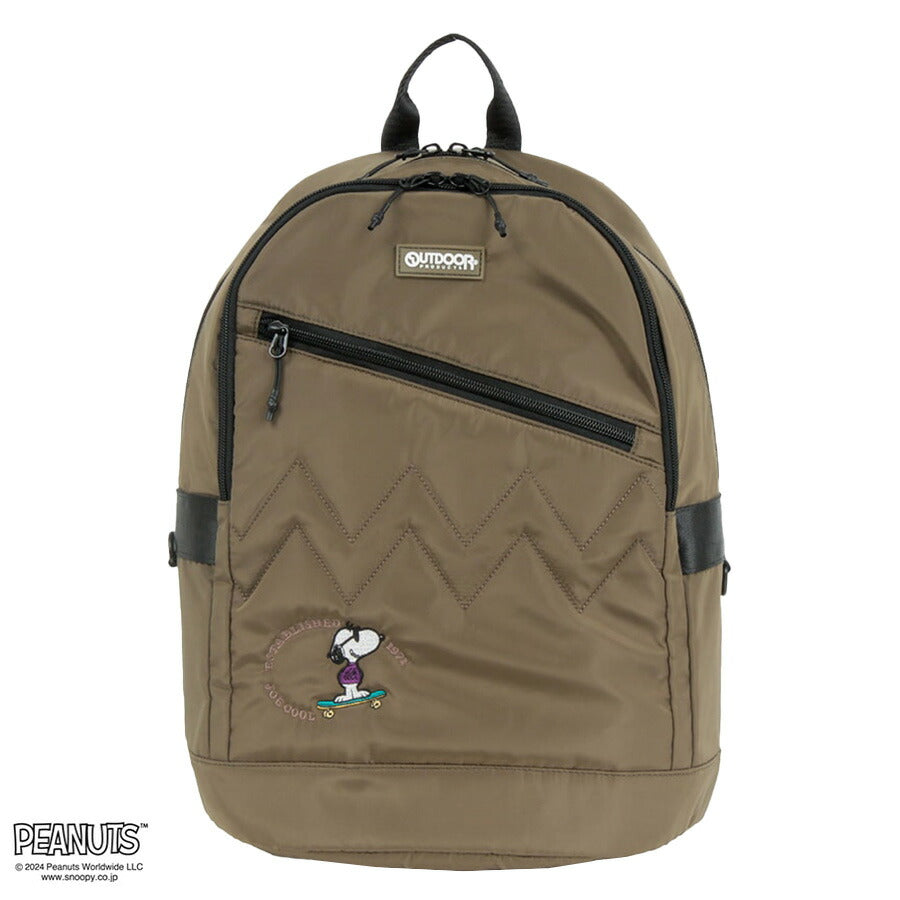 【OUTDOOR PRODUCTS】ODB023 ピーナッツ リュック レディース かばん 鞄 カバン バッグ アウトドアプロダクツ ブラック ベージュ カーキ ネイビー スヌーピー コラボ 使いやすい 普段使い おしゃれ かわいい