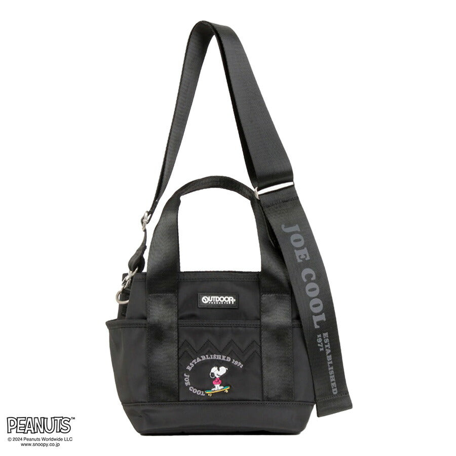 【OUTDOOR PRODUCTS】ODB024 ピーナッツ ミニトートバッグ かばん 鞄 カバン バッグ アウトドアプロダクツ ブラック ベージュ カーキ ネイビー スヌーピー コラボ 使いやすい 普段使い おしゃれ かわいい
