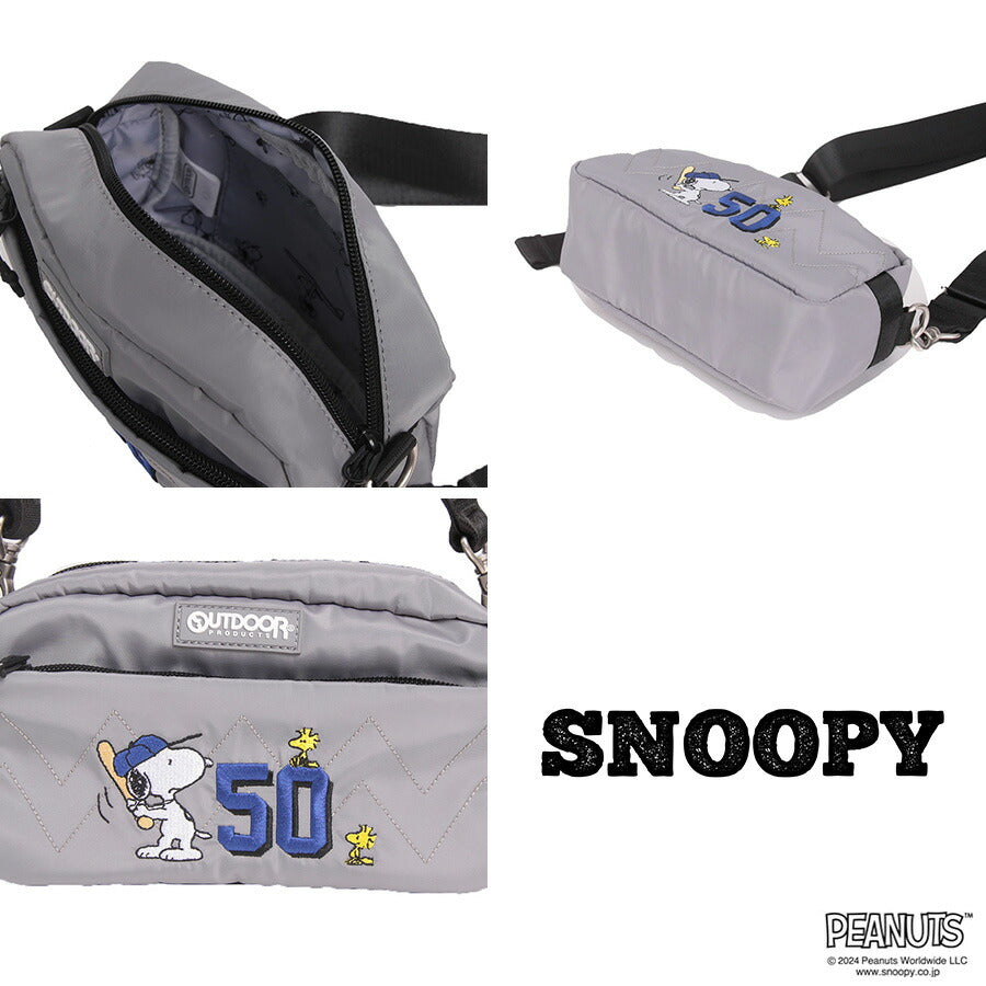 【クリックポスト/時間指定不可】【outdoor products】 odb030 ピーナッツ ショルダーバッグ 斜め掛け かばん コラボ スヌーピー ユニセックス ギフト ブラック