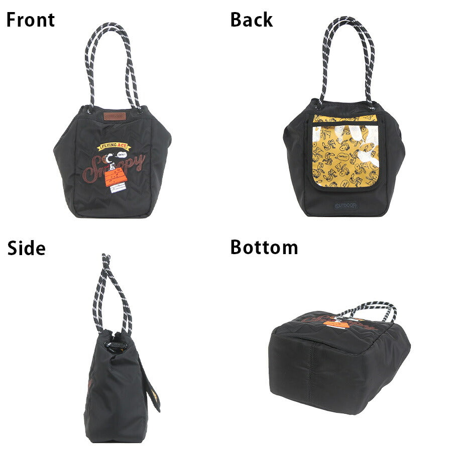【レターパック配送/時間指定不可】【outdoor products】odb036 ピーナッツ 2WAYトート 斜め掛け かばん キャラクター レディース ギフト プレゼント ブラック