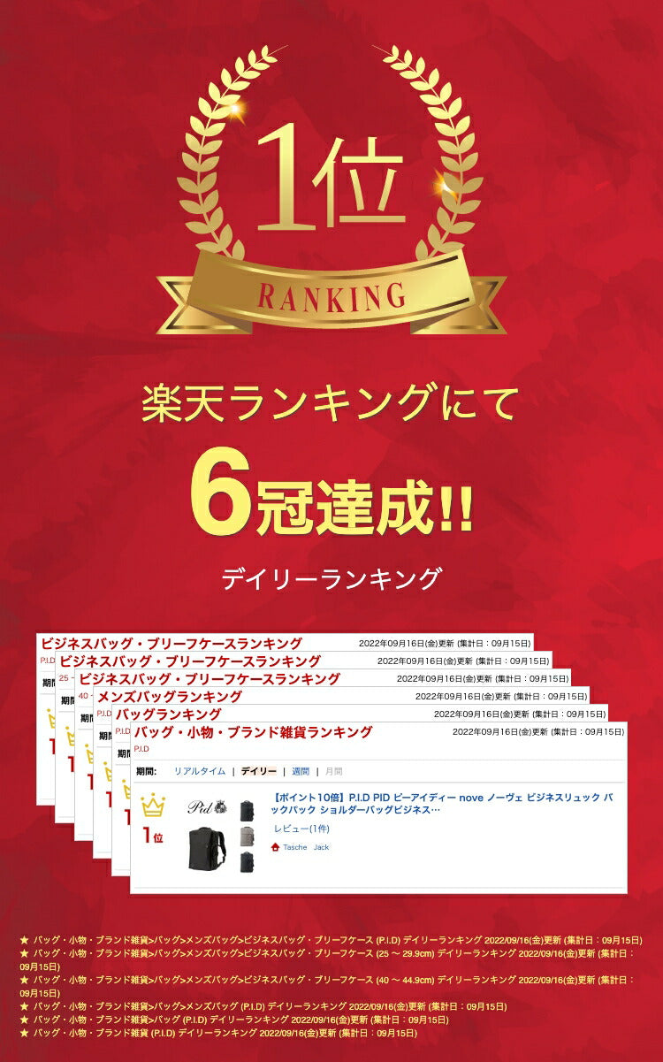 P.I.D PID ピーアイディー nove ノーヴェ ビジネスリュック バックパック ショルダーバッグビジネスバッグ PAN202 通勤 メンズ 大きめトート バッグ 鞄 カバン 仕事 おしゃれ 送料無料 人気