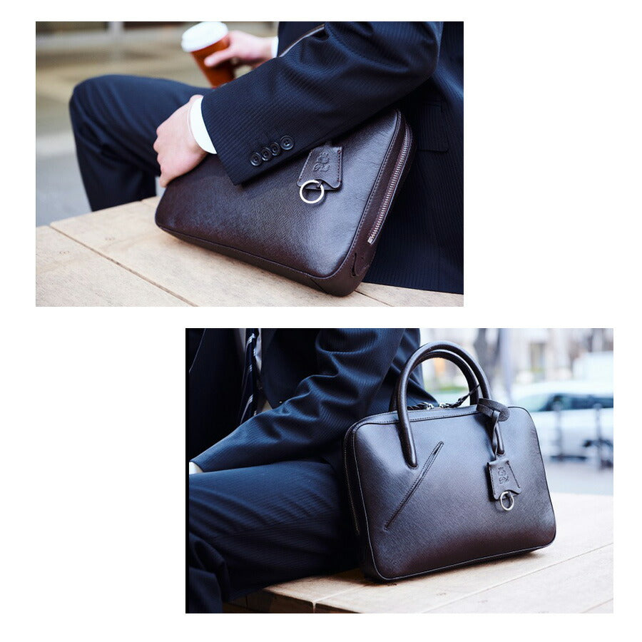 【当店オリジナルエコバッグプレゼント中!】【P.I.D】PID selva セルヴァ コンパクトハンドバッグ ブリーフケース ビジネスバッグ PAP105 通勤 通学 メンズ 小さめ トート バッグ レザー 本革 鞄 カバン 仕事 父の日 おしゃれ 人気 プレゼント 誕生日 記念日