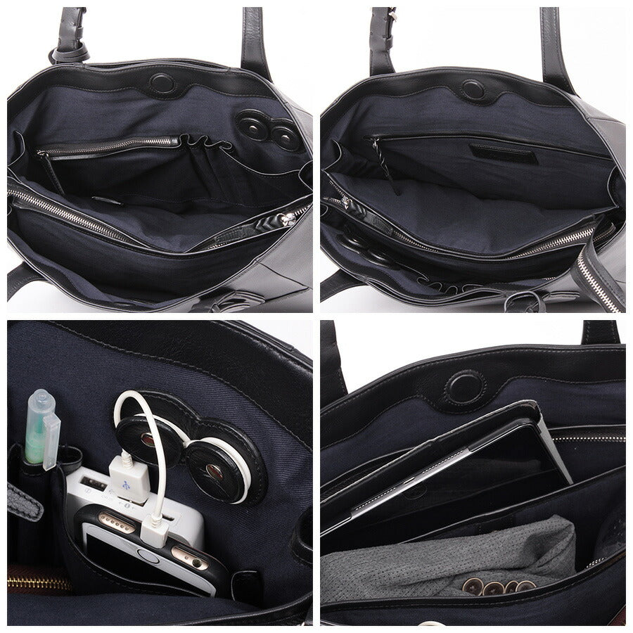 【当店オリジナルエコバッグプレゼント中!】【P.I.D】PID Ecrire エクリール 撥水レザートートバッグ PAZ101 トートバッグ ビジネスバッグ 通勤 通学 大きめ トート バッグ レザー 本革 鞄 仕事 父の日 人気 プレゼント 誕生日 記念日 大容量 軽量 撥水牛革 マグネット付き