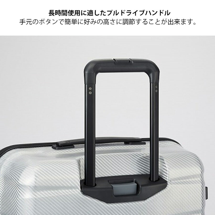 【PROTECA】 01524 エアロフレックスDX2 スーツケース 100L 7泊以上 出張 旅行 大容量 ユニセックス 使いやすい 軽量 日本製 プレゼント ギフト ブラック