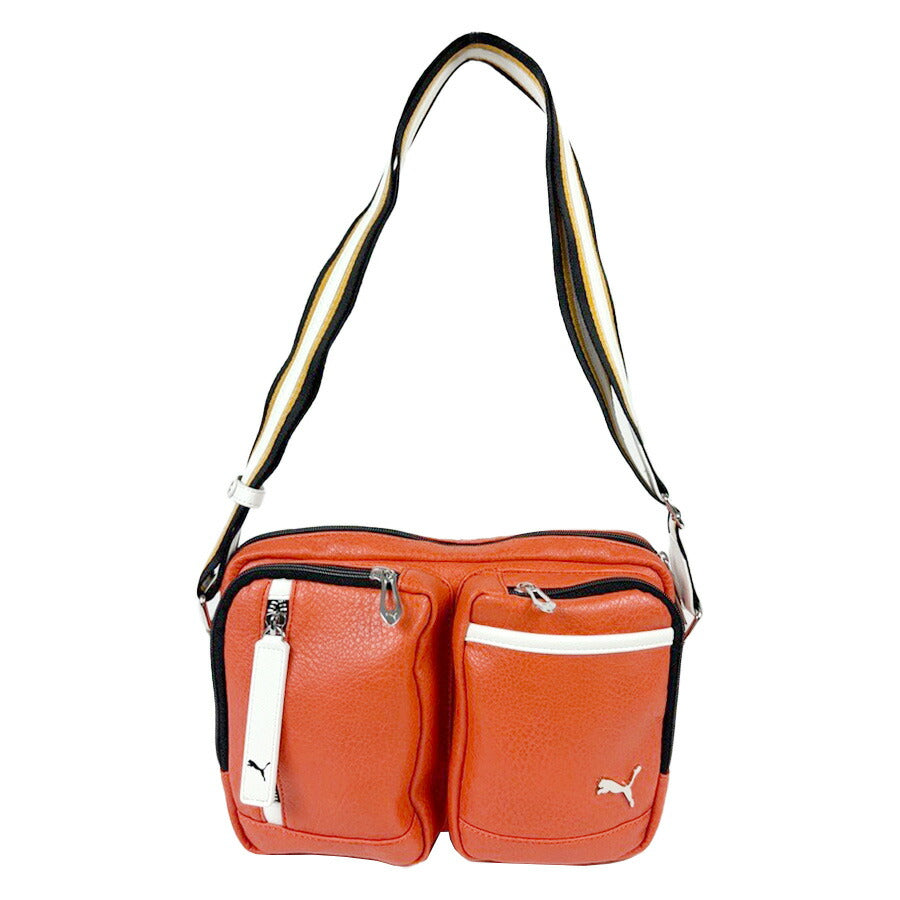 【PUMA】J20316 セッション 横型ショルダーバッグ メンズ 斜め掛け かばん カバン 鞄 バッグ ショルダー シンプル プーマ ホワイト ブラック オレンジ 使いやすい かっこいい おしゃれ お出かけ 普段使い 日常 大人 父の日 敬老の日