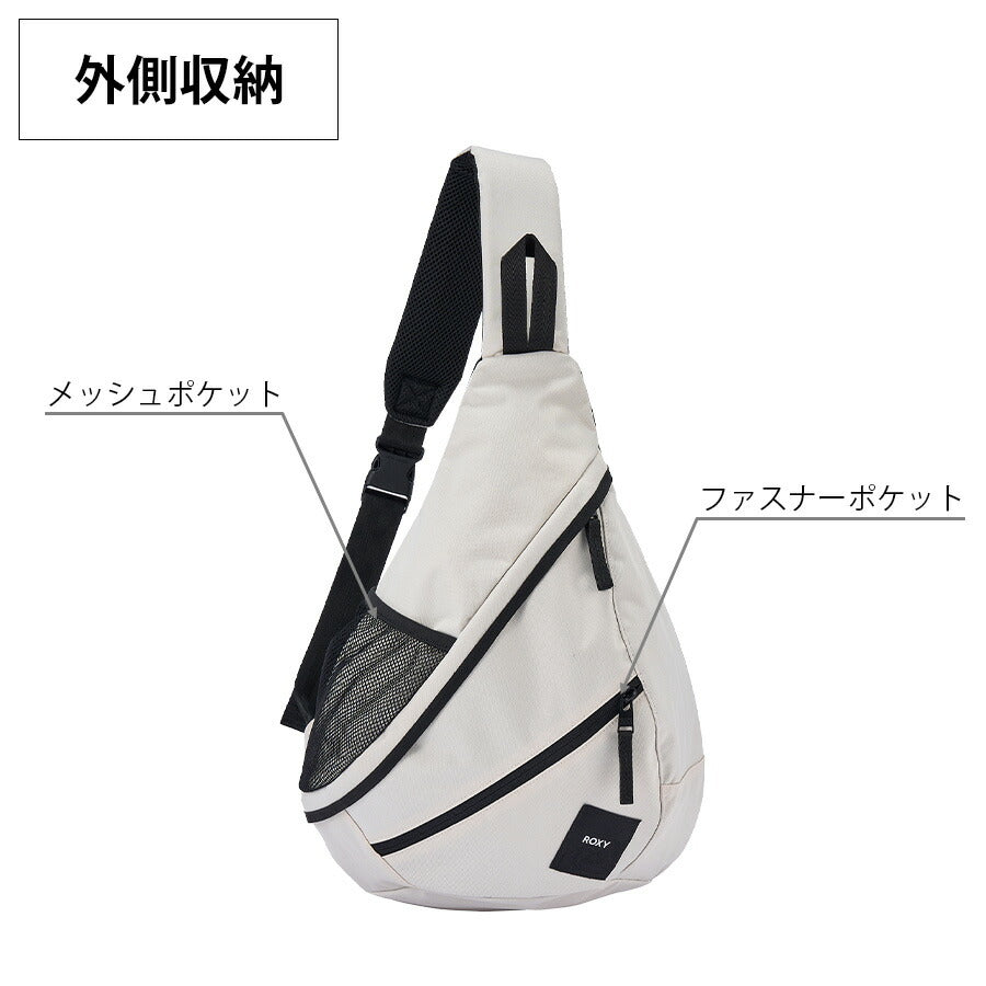 【ROXY】 rbg251314 ワンショルダー 肩掛け 斜め掛け ショルダーバッグ かばん バッグ カジュアル シンプル スポーティ レディース プレゼント ブラック