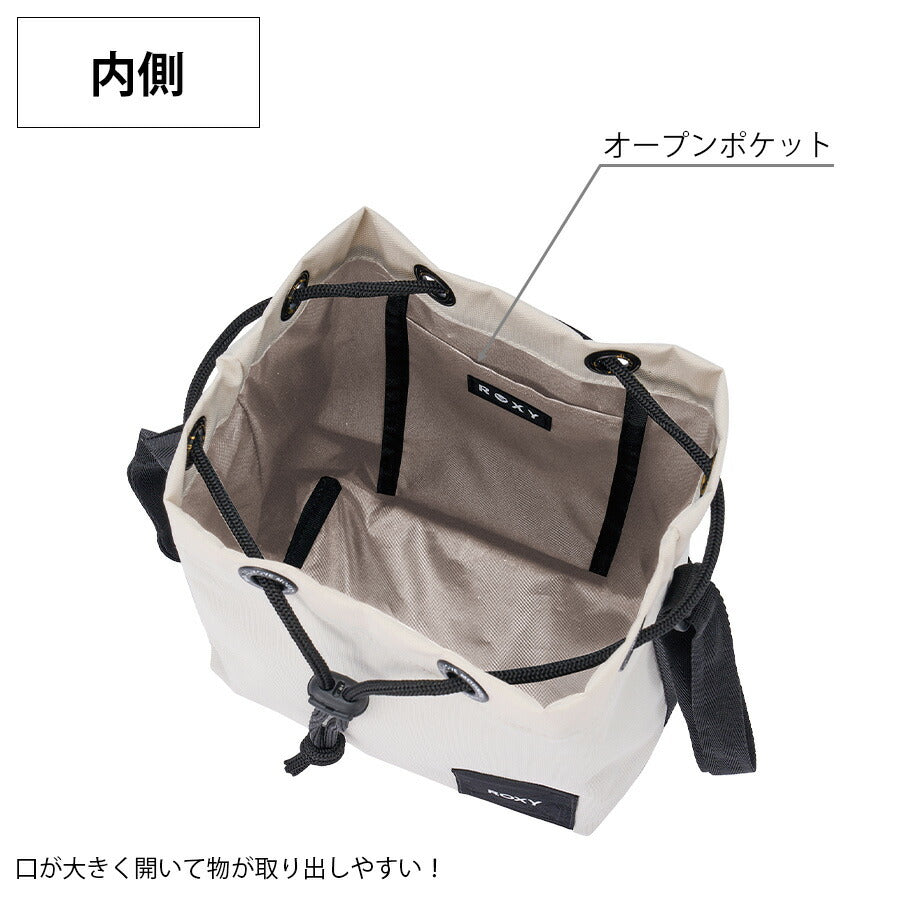 【ROXY】 rbg251316 ミニショルダー 肩掛け 斜め掛け ショルダーバッグ かばん バッグ カジュアル シンプル スポーティ レディース プレゼント ブラック