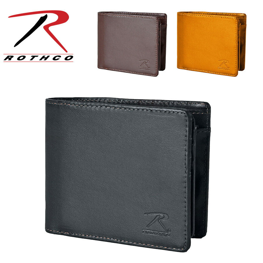 【ROTHCO】45048 二つ折り財布 折り財布 財布 ウォレット さいふ サイフ ミリタリー シンプル ロスコ ブラック ブラウン キャメル 使いやすい かっこいい おしゃれ 普段使い コンパクト メンズ 父の日 敬老の日 プレゼント ギフト