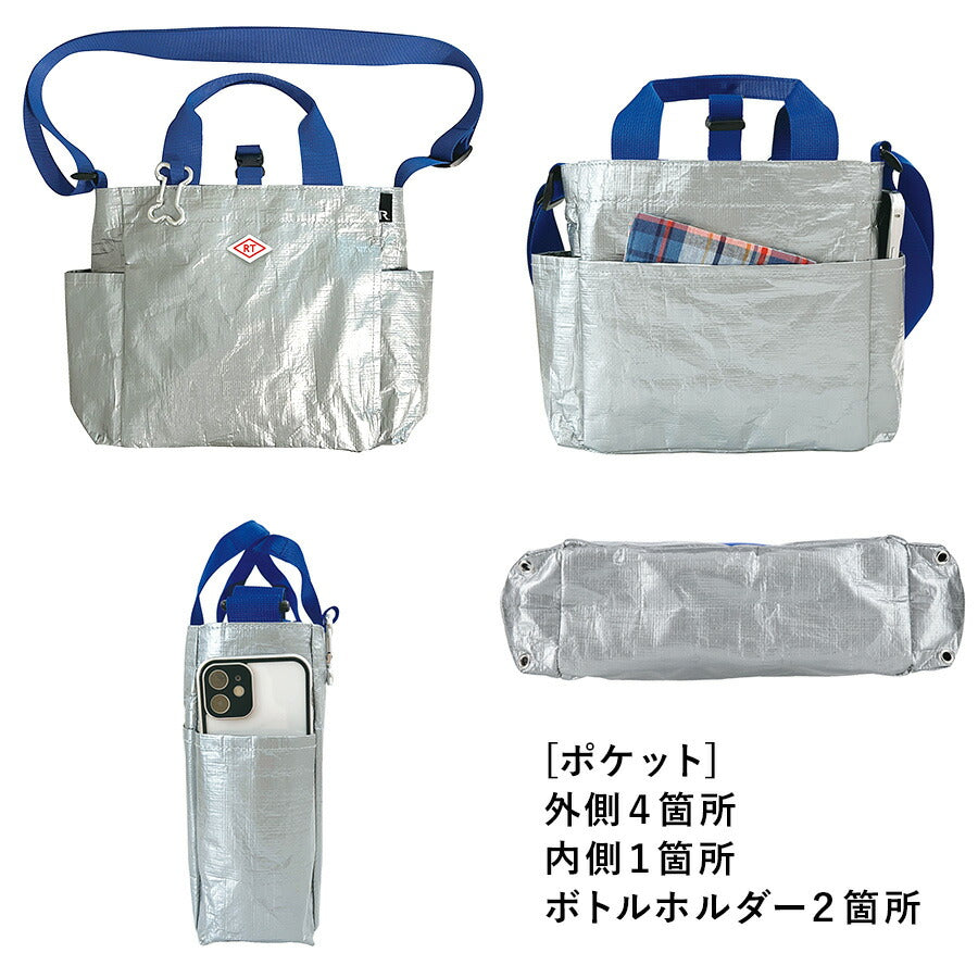 【ROOTOTE】 1128 SN.スクエア.DOG.BUDDY-A ユニセックス 軽量 撥水加工 お散歩バッグ カラビナ ショルダー トート シンプル カジュアル プレゼント ブラック