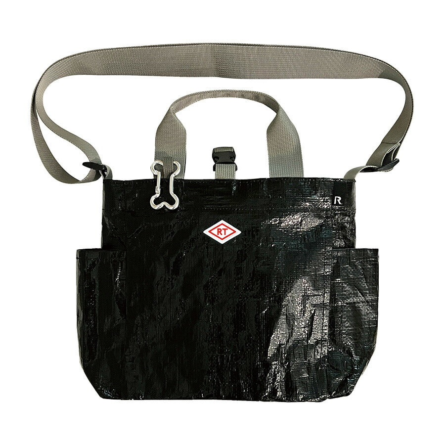 【ROOTOTE】 1128 SN.スクエア.DOG.BUDDY-A ユニセックス 軽量 撥水加工 お散歩バッグ カラビナ ショルダー トート シンプル カジュアル プレゼント ブラック