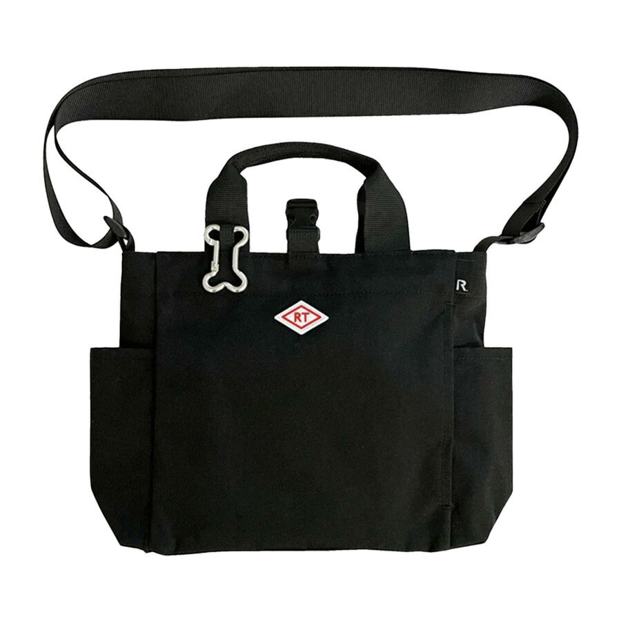 【ROOTOTE】 1129 SN.スクエア.DOG.BUDDY-B ユニセックス 軽量 撥水加工 お散歩バッグ カラビナ ショルダー トート シンプル カジュアル プレゼント ブラック