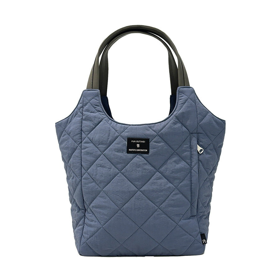 【ROOTOTE】 1331 LT.ラウンド.パルーティ.Quilt-C トートバッグ 小さめ 通勤 仕事 軽量 手持ち 仕切り付き 撥水 レディース おしゃれ プレゼント ブラック