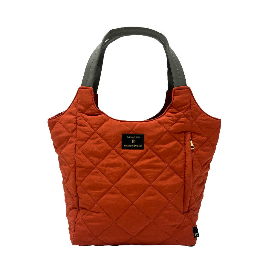 【ROOTOTE】 1331 LT.ラウンド.パルーティ.Quilt-C トートバッグ 小さめ 通勤 仕事 軽量 手持ち 仕切り付き 撥水 レディース おしゃれ プレゼント ブラック