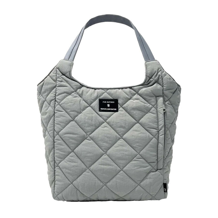【ROOTOTE】 1331 LT.ラウンド.パルーティ.Quilt-C トートバッグ 小さめ 通勤 仕事 軽量 手持ち 仕切り付き 撥水 レディース おしゃれ プレゼント ブラック