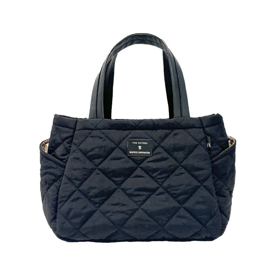 【ROOTOTE】 1332 LT.デリ.パルーティ.Quilt- C トートバッグ 通勤 仕事 軽量 手持ち 仕切り付き 撥水 レディース おしゃれ かわいい プレゼント ブラック