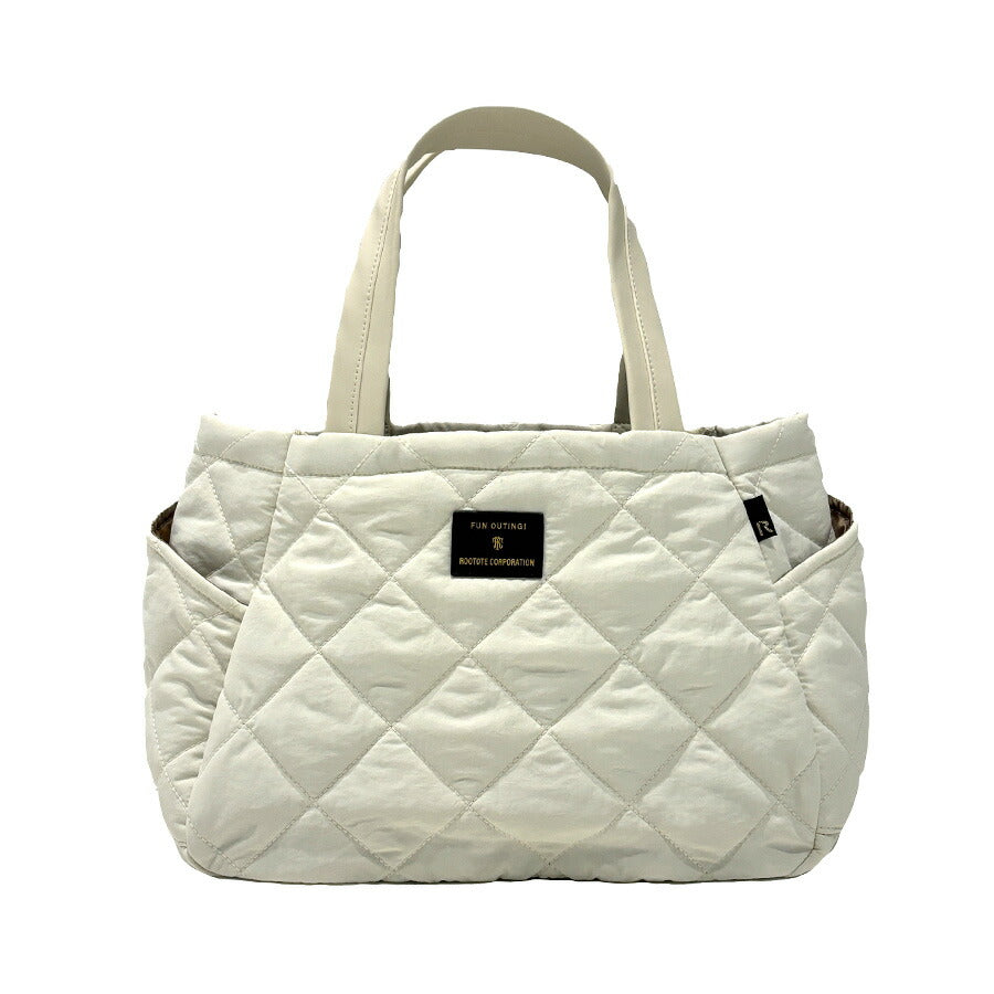【ROOTOTE】 1332 LT.デリ.パルーティ.Quilt- C トートバッグ 通勤 仕事 軽量 手持ち 仕切り付き 撥水 レディース おしゃれ かわいい プレゼント ブラック