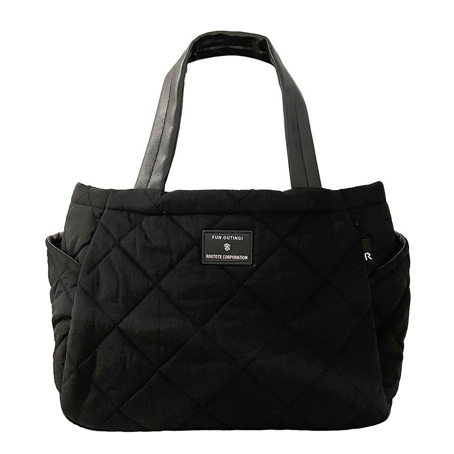 【ROOTOTE】 1332 LT.デリ.パルーティ.Quilt- C トートバッグ 通勤 仕事 軽量 手持ち 仕切り付き 撥水 レディース おしゃれ かわいい プレゼント ブラック