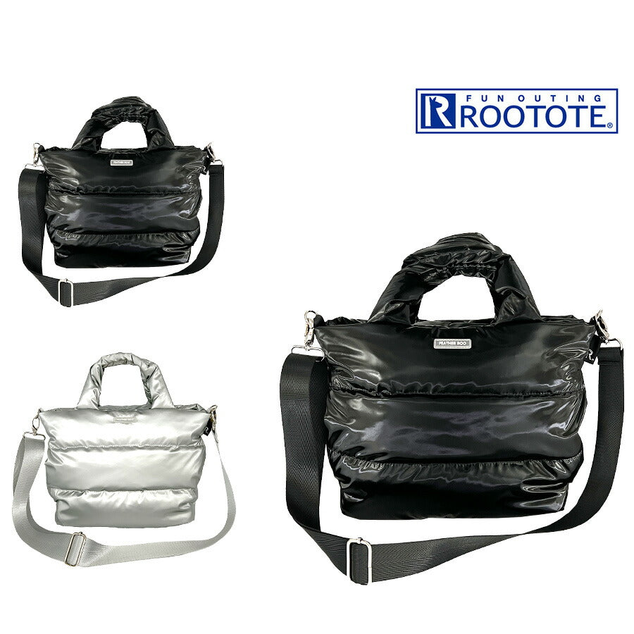 【ROOTOTE】3683 FE.デリ.モ ダーン-A 手持ち 斜め掛けトートバッグ 大容量 かばん 普段使い 使いやすい シンプル レディース プレゼント ギフト ブラック