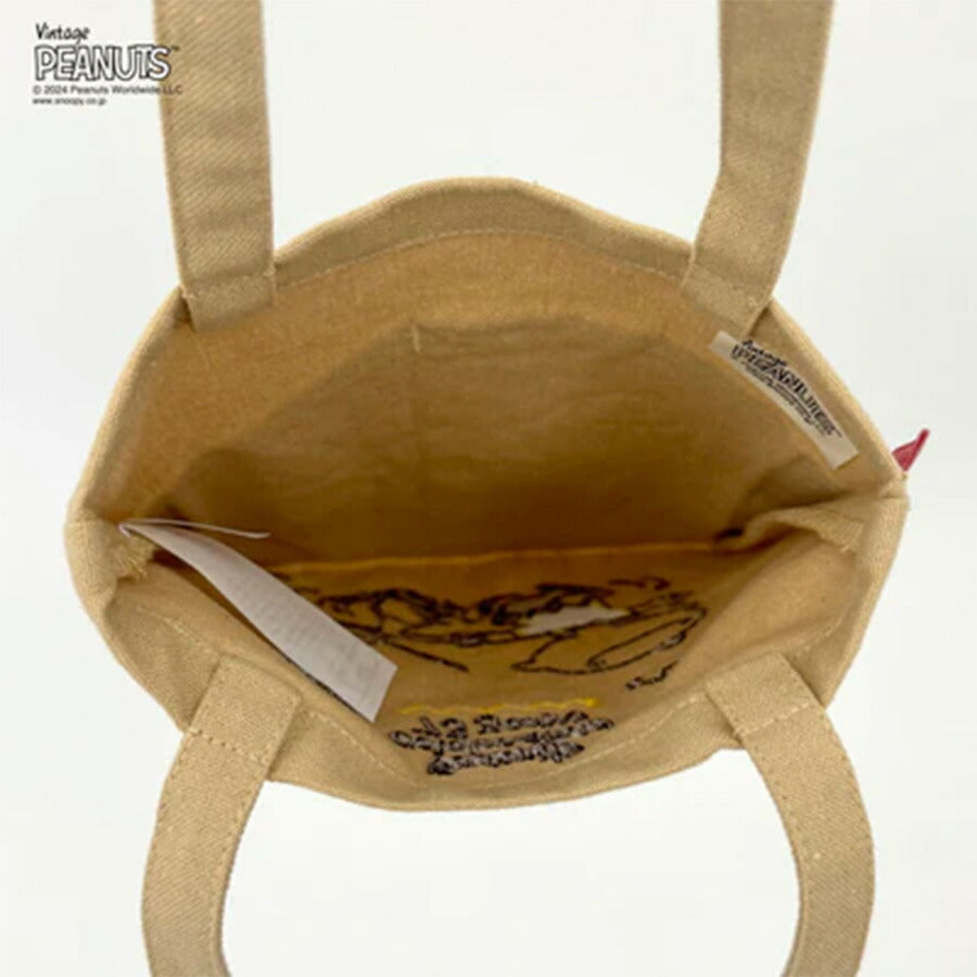 【ROOTOTE】 8401 IP.ベビールー.Peanuts-9L PEANUTSコミック誕生75周年記念商品 トートバッグ 小さめ シンプル レディース おしゃれ かわいい ギフト ベージュ