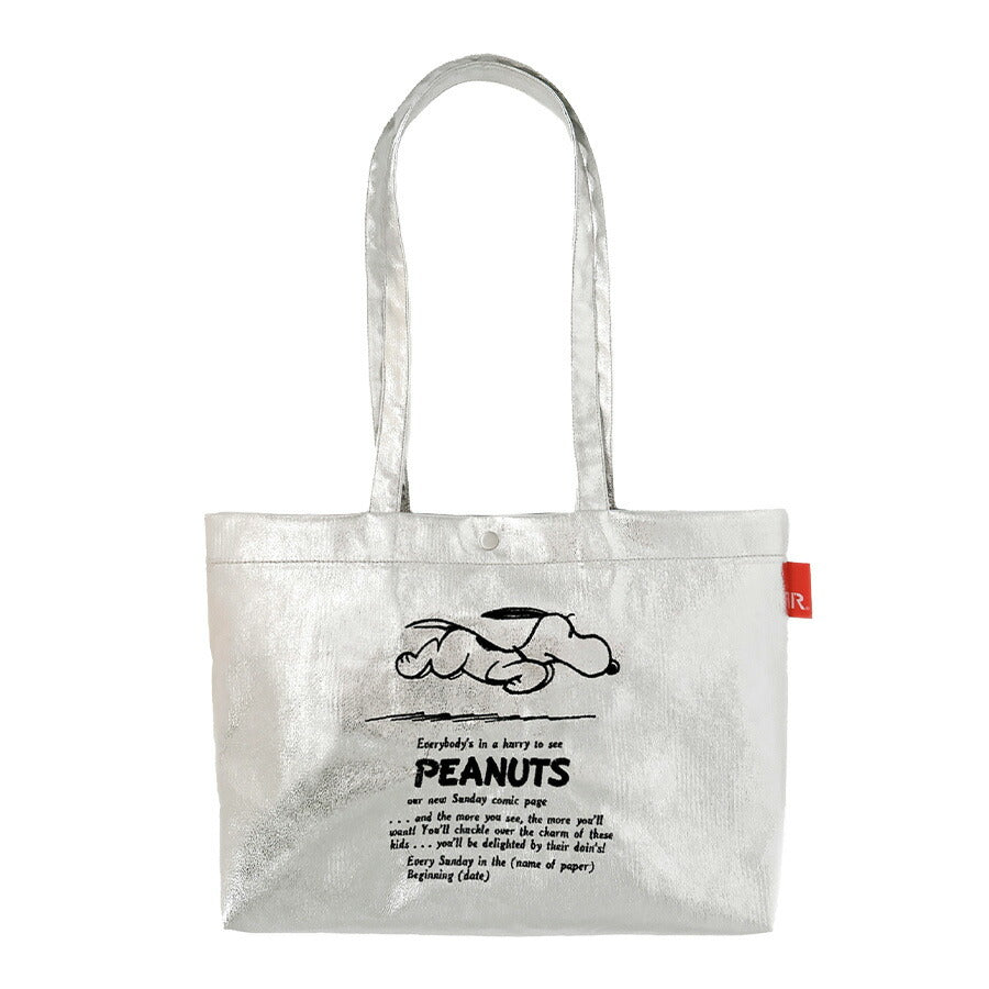 【クリックポスト/時間指定不可】【ROOTOTE】8445 IP.A4w.メタリック.Peanuts-0Q トートバッグ スヌーピー かわいい 普段使い レディース ギフト ブラック