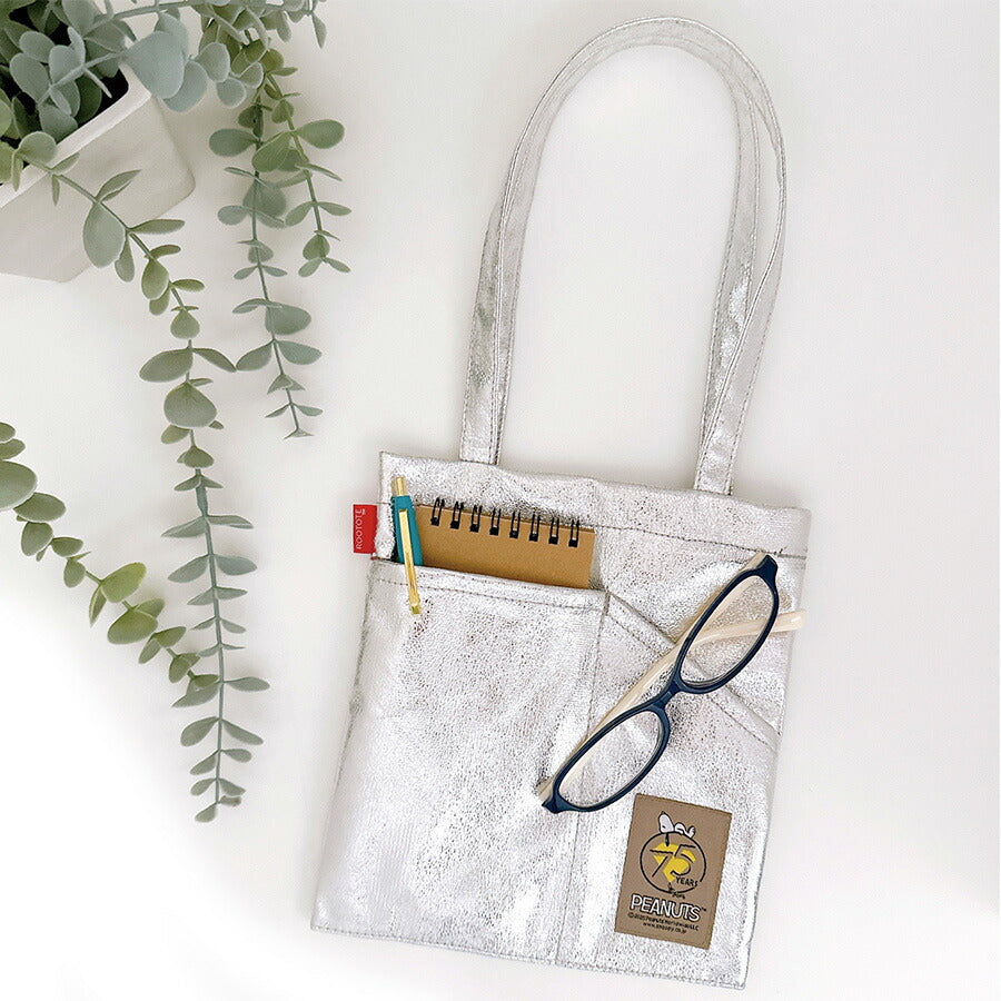 【クリックポスト/時間指定不可】【ROOTOTE】8446 IP.BR.メタリック.Peanuts-0Q トートバッグ スヌーピー かわいい 普段使い レディース ギフト ブラック