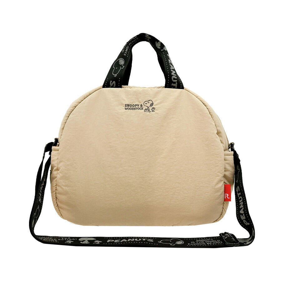 【ROOTOTE】8454 IP.BR.MedPadded.Peanuts-0S 斜め掛け ボストン ショルダー スヌーピー かわいい 普段使い 使いやすい レディース ギフト プレゼント ブラック